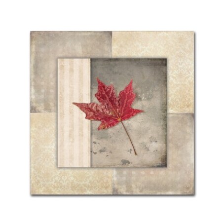 LightBoxJournal 'Lodge Leaf Tile 1' Canvas Art,18x18